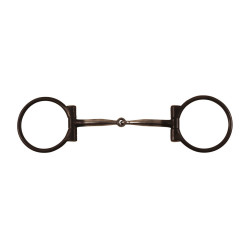 Mors d’équitation western D bruni avec insert cuivre