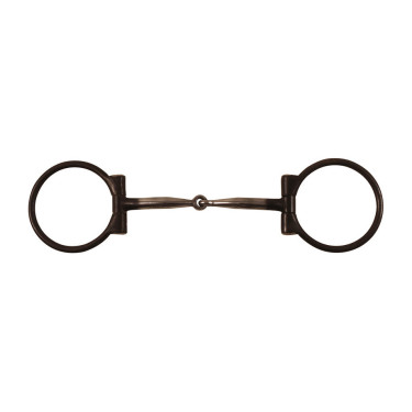 Mors d’équitation western D bruni avec insert cuivre