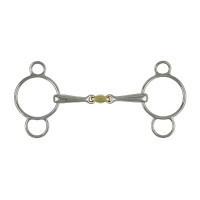 Mors Pessoa 3 pièces laiton Umbria Equitazione Mors Pessoa 3 pièces laiton Umbria Equitazione