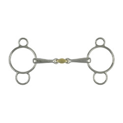 Mors d’équitation Pessoa 3 pièces laiton – Umbria