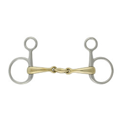Mors d’équitation Baucher double brisure cuivre Mors d’équitation Baucher double brisure cuivre