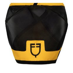 Masque anti-mouches Equestro avec logo frontal Jaune