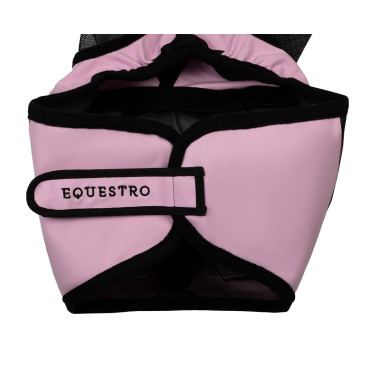 Masque anti-mouches Equestro avec logo frontal Bouquet orchidée Rose