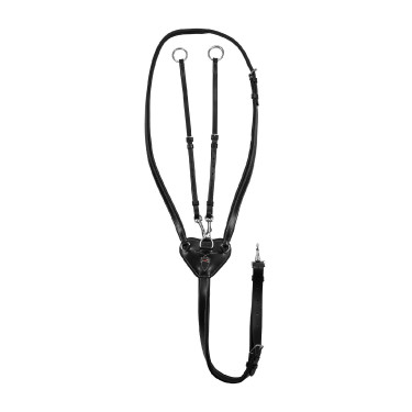 Martingale à anneaux Supreme réglable Noir