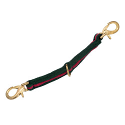 Longe de travail nylon rembourrée attachable au licol Umbria Equitazione Vert chasseur / bordeaux