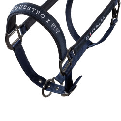 Licol Equestro x FISE doublé et réglable Marine blazer Bleu marine