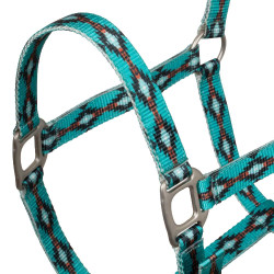 Licol nylon Pool’s motif Navajo Turquoise Bleu Licol nylon Pool’s motif Navajo Turquoise Bleu