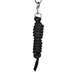 Licol ergonomique Equestro avec inserts en cuir Noir / noir Licol ergonomique Equestro avec inserts en cuir Noir / noir