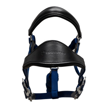 Licol ergonomique Equestro avec inserts en cuir Noir / marine Bleu marine Licol ergonomique Equestro avec inserts en cuir Noir / marine Bleu marine