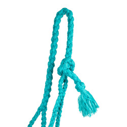 Licol corde Pool’s avec insert cuir travaillé Turquoise Bleu Licol corde Pool’s avec insert cuir travaillé Turquoise Bleu