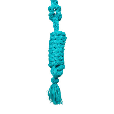 Licol corde Pool’s avec insert cuir travaillé Turquoise Bleu Licol corde Pool’s avec insert cuir travaillé Turquoise Bleu