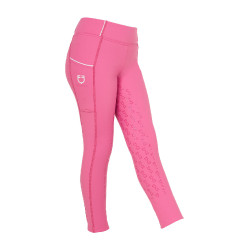 Legging fille Equestro doublé polaire Rose château