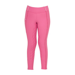 Legging fille Equestro doublé polaire Rose château