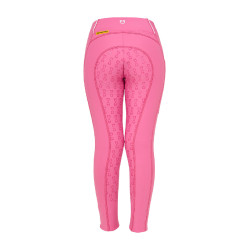 Legging fille Equestro doublé polaire Rose château