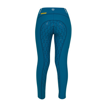 Legging fille Equestro doublé polaire Coral bleu