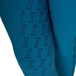 Legging fille Equestro doublé polaire Coral bleu