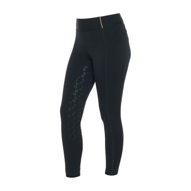 Legging fille Equestro doublé polaire Noir Legging fille Equestro doublé polaire Noir