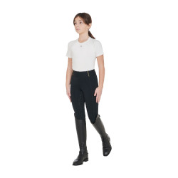Legging fille Equestro doublé polaire Noir Legging fille Equestro doublé polaire Noir
