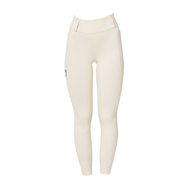 Legging femme Equestro taille haute avec passants de ceinture Blanc antique Beige Legging femme Equestro taille haute avec passants de ceinture Blanc antique Beige