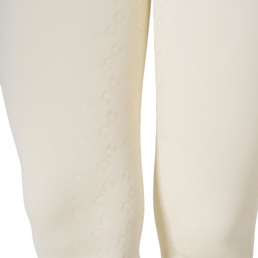Legging femme Equestro taille haute avec passants de ceinture Blanc antique Beige Legging femme Equestro taille haute avec passants de ceinture Blanc antique Beige