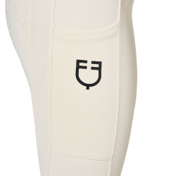 Legging femme Equestro taille haute avec passants de ceinture Blanc antique Beige Legging femme Equestro taille haute avec passants de ceinture Blanc antique Beige