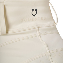 Legging femme Equestro taille haute avec passants de ceinture Blanc antique Beige Legging femme Equestro taille haute avec passants de ceinture Blanc antique Beige