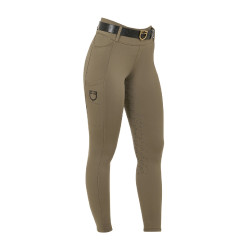 Legging femme Equestro taille haute avec passants de ceinture Walnut Marron