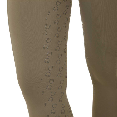 Legging femme Equestro taille haute avec passants de ceinture Walnut Marron