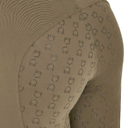 Legging femme Equestro taille haute avec passants de ceinture Walnut Marron