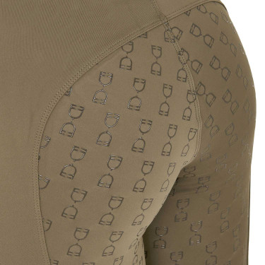 Legging femme Equestro taille haute avec passants de ceinture Walnut Marron
