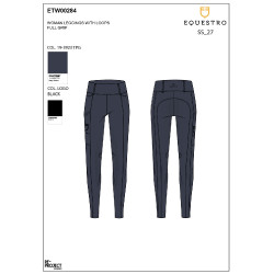 Legging femme Equestro taille haute avec passants de ceinture Marine blazer Bleu marine Legging femme Equestro taille haute avec passants de ceinture Marine blazer Bleu marine