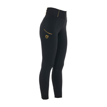 Legging femme Equestro léger coupe slim Noir Legging femme Equestro léger coupe slim Noir