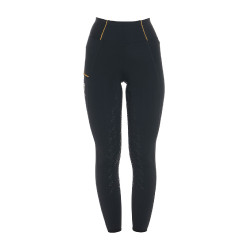 Legging femme Equestro léger coupe slim Noir Legging femme Equestro léger coupe slim Noir