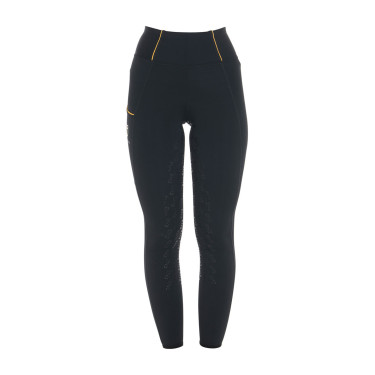 Legging femme Equestro léger coupe slim Noir Legging femme Equestro léger coupe slim Noir