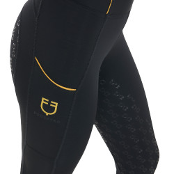 Legging femme Equestro léger coupe slim Noir Legging femme Equestro léger coupe slim Noir