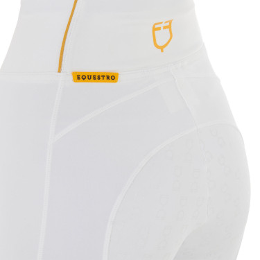 Legging femme Equestro léger coupe slim Blanc