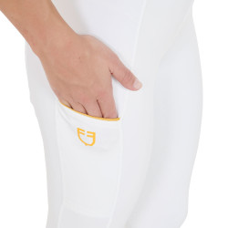 Legging femme Equestro léger coupe slim Blanc