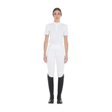 Legging femme Equestro léger coupe slim Blanc