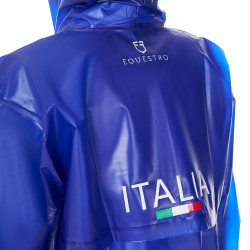 Imperméable unisexe Equestro x FISE Bleu de savoie