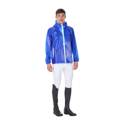 Imperméable unisexe Equestro x FISE Bleu de savoie