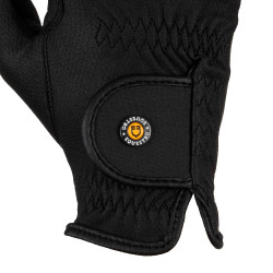 Gants d’équitation unisexes Equestro en cuir synthétique