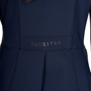 Frac femme Equestro en tissu technique avec strass Marine blazer Bleu marine Frac femme Equestro en tissu technique avec strass Marine blazer Bleu marine