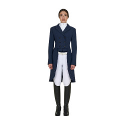 Frac femme Equestro en tissu technique avec strass Marine blazer Bleu marine Frac femme Equestro en tissu technique avec strass Marine blazer Bleu marine