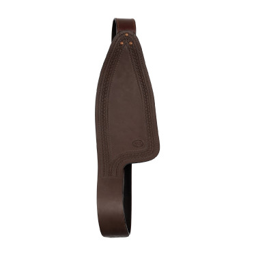 Fenders de selle western Pool’s en cuir Marron