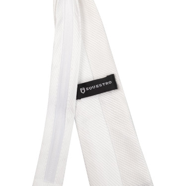 Cravate de concours Equestro en nid d'abeille Blanc