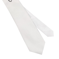 Cravate de concours Equestro en nid d'abeille Blanc