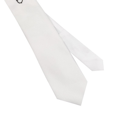 Cravate de concours Equestro en nid d'abeille Blanc