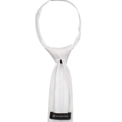 Cravate de concours Equestro en nid d'abeille Blanc