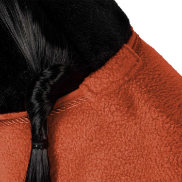 Couverture polaire Equestro pour cheval jouet Rouge brique