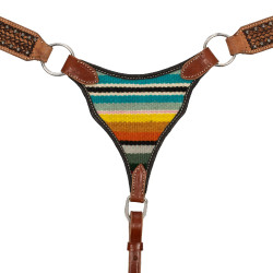 Collier de chasse western cuir – équitation Pool’s